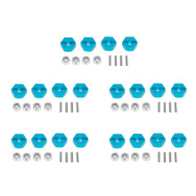 Adattatore Esagonale per Ruota da 12 mm In Metallo da 20 Pezzi per TT01 TT-01 TT02 XV01 TB-04 WT-01N Parti di Aggiornamento per Auto 1/10 RC