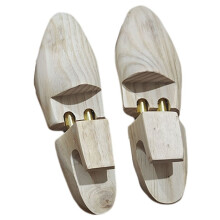 Solid Wood Shoe Last Shoe Stretcher Adjustable Spring Anti-Wrinkle Storage L Leather Shoe Shaper Shoe Stretcher
