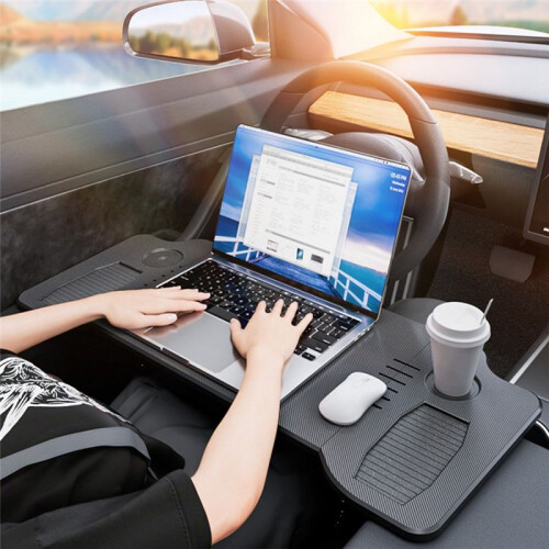 SUITU Folding Car Workbench Car Small Table Folding Dining Table Computer Desk Car Steering Wheel Table 2