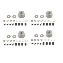 4X Differential Gear Shells Kit Fit for 1/8 HPI Racing Savage XL FLUX Rovan TORLAND Brushless Truck Parts