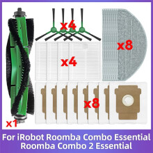 For Combo 2 Essential, Vac 2 Essential Accessories Main Side Brush HEPA Filter Mop Spare Parts