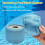 4 St Skyddsnät för Bubbelpoolfilter, Poolbubbelspatillbehör, 90-Vecks Filterfilter 5