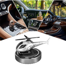 Car Air Fresheners Helicopter Design Solar Dashboard - Long-Lasting Natural Diffusion for Motorhome, Gym, Animals