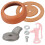 Kit de Reparo de Bomba de Jarro para  1160/PM500 e Bombas Manuais - Inclui Válvula Inferior de 3 1/2 Polegadas, Couro PU, Copo de Couro PU 2