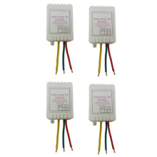 4X 1-480Min Timer Adjustable Disconnect Delay Controller AC110V 220V Power- Delay OFF Relay 7A Voltage Output B