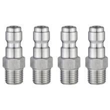 4X Pressure Washer Snow Foam Quick Plug Connector 1/4 Inch to Spray-Gun Wand Lance Adapter Quick Disconnect