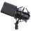3X Microphone Shock Mount with Microphone Filter Windscreen Suspension Shock Mount Holder Clip 3