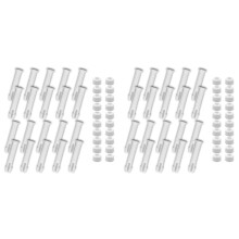 40 PCS Plastic Pool Joint Pins & 40 PCS Rubber Seals for -Swimming Pool Parts for 13 -24inch Metal Frame,2.36 Inch