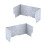 Foldable Acoustic Desk Privacy Panel 2 Piece Set for Office and Study, Noise Reduction,  Colors 1