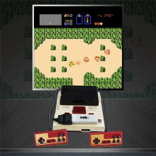 Para Emulador de Unidad de Sistema de Disco FDSkey+Tarjeta de Memoria con Pantalla OLED para Consola AV FC Famicom Negro
