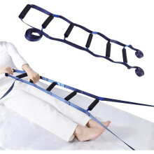 Bed Ladder Assist for Seniors, Pull Assist with Non-Slip Handles & Adjustable Height, Heavy Duty Elderly Mobility Aid
