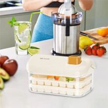 Läckagefri Iskakebricka med Lock och Förvaringsfack - Livsmedelssäker Silikonbricka för Frys, Idealisk för Kaffe och Dryck