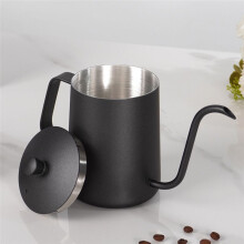 Stainless Hand Drip Coffee Hot Water Pot with Lid Gooseneck Kettle Hanging Ear Coffee Non-Stick Home Kitchen Cafe