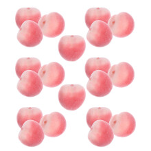 20pcs Mini Artificial Peach Simulation Fruit Realistic Fruit For Kitchen Decor Photography Prop Cute And Versatile For Creative Displays