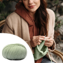 Hand-woven wool yarn for scarves, hats, sweaters—soft, durable, stylish colors. Ideal for creative knitting. Compatible with standard needles.