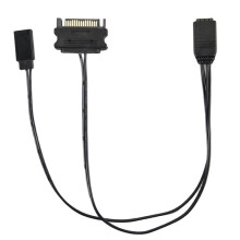 Controlador ARGB para Computador PC Case RESET Controle  para ARGB Reset Cabo de Alimentação PC 5V 3Pin Controlador de Iluminação Preto