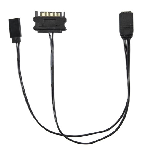 Computer ARGB Controller PC Case RESET Control  to ARGB Reset Power Cable PC 5V 3Pin Lighting Controller Black