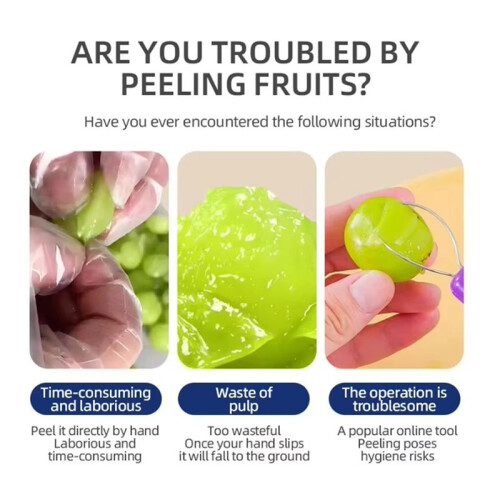 Automatic Fruit Peeler Machine Wireless Portable Grape// Garlic/Plum/Peach Peeler for Home, Easy Kitchen Gadget 2
