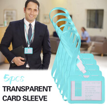 Clearance Business Card Holder under $5,5 PCS Health Card Vaccine Card Protective Case Clamshell Card Case