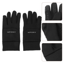 Scooter Gloves Men Riding Glove Black 1 Pair 8.7X3.9X0.2in Polyester