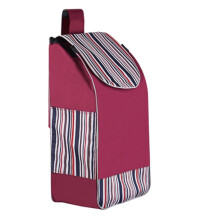 38L Waterproof Oxford Shopping Trolley Bag, Foldable Grocery Cart Bag with Side Pockets and Large Capacity