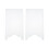 Clear Couch & Bed Stopper - Universal Wall Spacer (2‑Pack), Protects Walls, Prevents Fire Risks From Heaters A 1