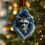 Weihnachtsbaum-Anhänger aus Acryl mit Eule und Waschbär 1