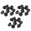 30pcs Black Round Button Battery Holder Case for CR2032 2016 2025 1
