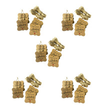 500 Pezzi Grazie per Aver Festeggiato con Noi Tag Carta da Regalo Etichette con Spago Juta Naturale per Baby Shower, Decorazioni Natalizie per