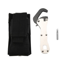 A  Stubby,  Stubby Pipe Vise Wrench,  Chave Autoajustável, Tamanho, Ferramenta de Chave 2 em 1 para Espaços Apertados