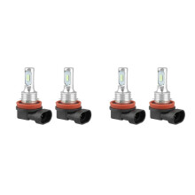 4X Super Bright H8 H9 H11 LED Headlight Bulb Kit HIGH/LOW Light 8000LM 8000K Ice 80W