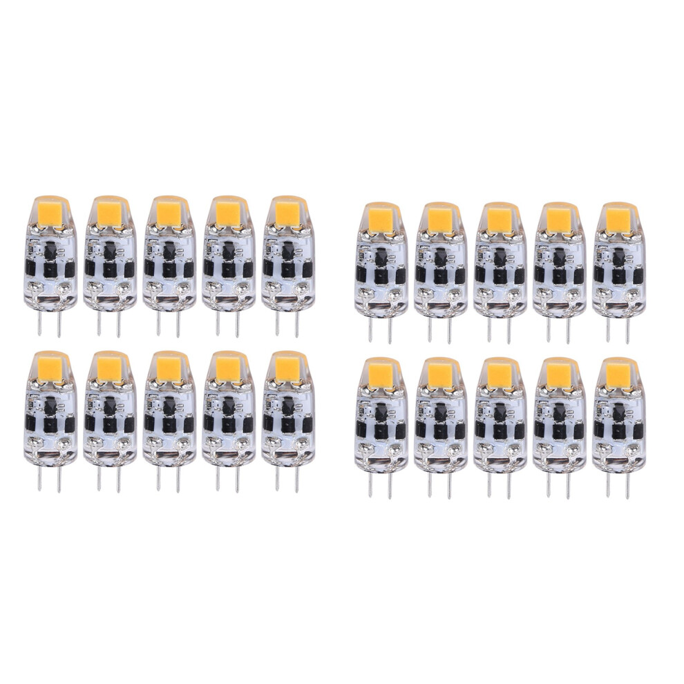 G4 Bulb 2W G4 Led Bulb Is Equivalent To 20W G4 Halogen Bulb Replacement Part,G4 Base Ac/Dc12v-24V, Warm 20Pcs White 6033595042005