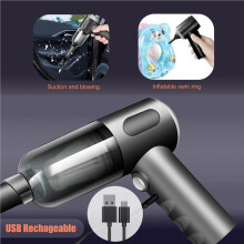 2X Wireless Handheld Car Vacuum Cleaner High Power Rechargeable Household Vacuum Cleaner, Vacuum for Desk