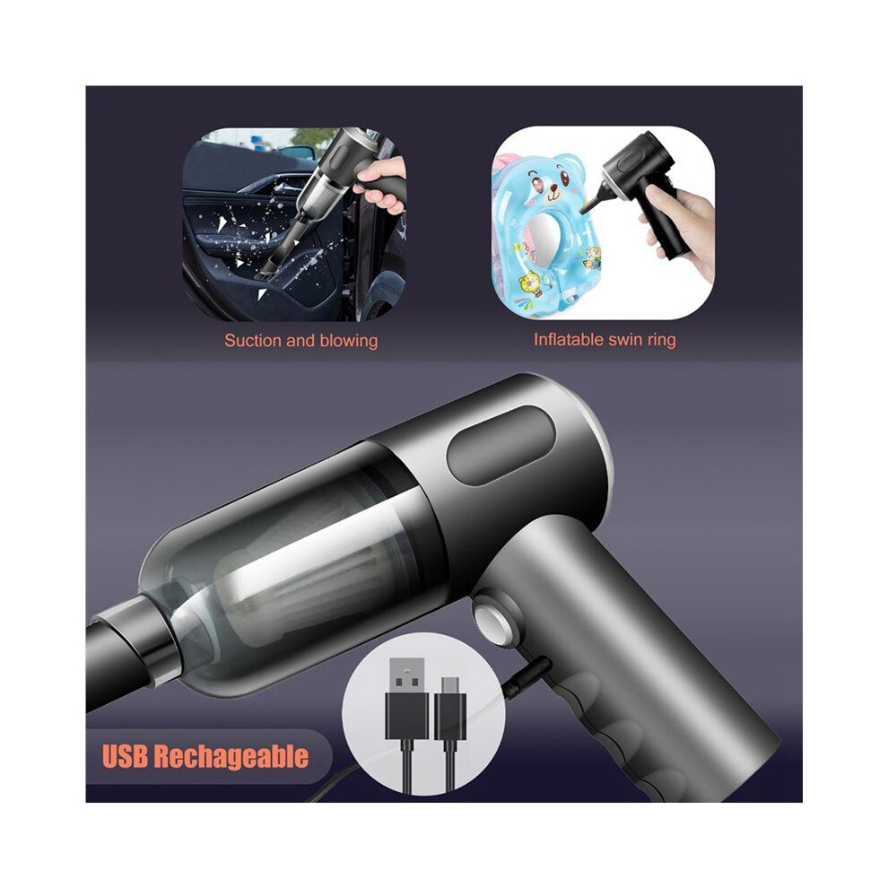 2X Wireless Handheld Car Vacuum Cleaner High Power Rechargeable Household Vacuum Cleaner, Vacuum For Desk 6032765490240