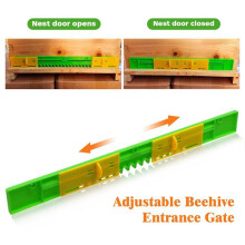 12 Pack Beehive Entrance Reducer, Bee Hive Mouse Guard 8 Frame,12.5Inch Plastic Beehive Sliding Mouse Guards