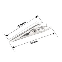 300x Premium-Grade Metal Alligator Clips 35mm - Multipurpose