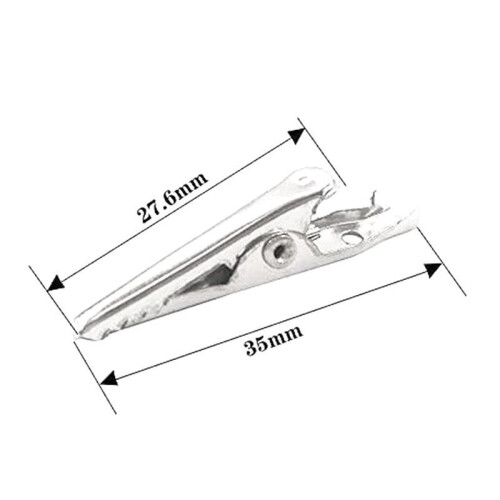 300x Premium-Grade Metal Alligator Clips 35mm - Multipurpose