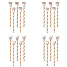 20 Peças Estacas de Planta de Eletrocultura Estacas de Jardim de Plantas de Cobre Longas Antenas de Bobina de Cobre de Eletrocultura para Jardim em