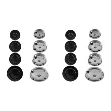 8X Universell Brännare Crown Flame Cap Ugn Spis Häll Gas för CDA, Flame Burner Cap Crown Passar Alla Mellan Storlekar Konkav