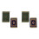 4X  Persian Woven Coasters Carpet Pattern Coaster Dining Table Decoration Technology.-Green 1