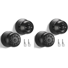 2X Door Knob with Lock,Keyless Entry Door Lock for Front Door, Keypad Door Locks,Auto Lock