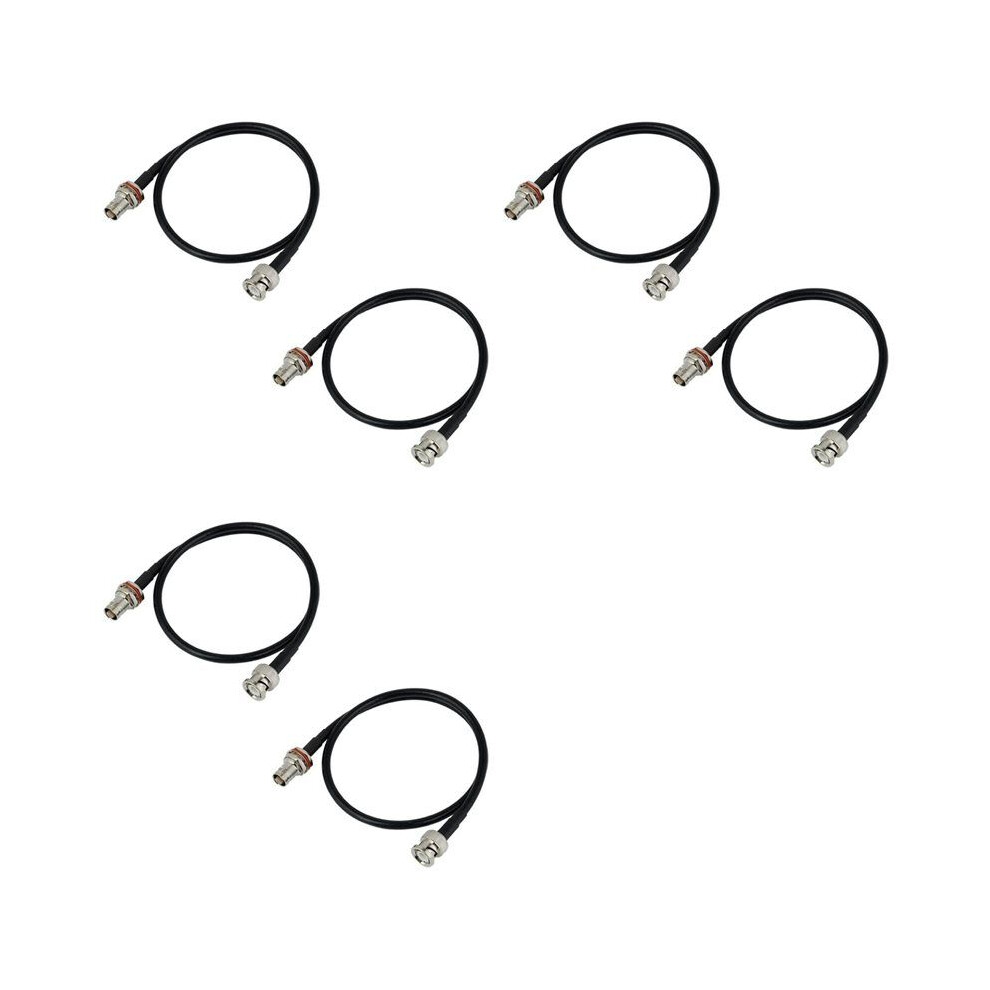 Wireless Microphone Antenna Extension Cable 2Ft With Bnc Connector, 6-Pack For Rack Mount Systems 6031877809933