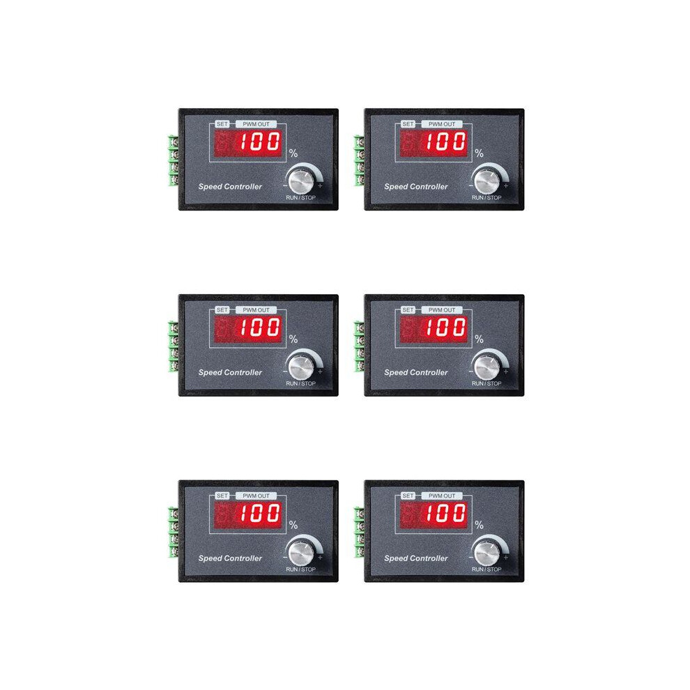6X Pwm Motor Speed Controller 6-60V 30A With Digital Display & Robust Pcb - Perfect For Various Machines 6032687706740