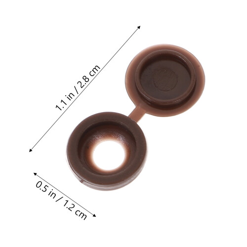 100 Pcs Thread Hole Hinge Screw Cap Covers Easy Installation 1
