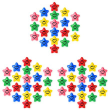 60Pcs Star Smile Face Stress Balls Star  Foam Smile  Smile Face Toys  Stress Relief Star Smile Balls