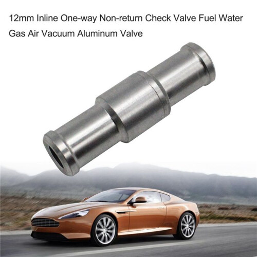 2st 6mm Backventil Broms Servo Booster no Return Inline Envägsventil Backventil Vakuumslang Aluminiumventil