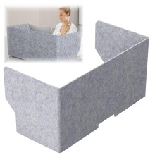 Desk Privacy Panel with Noise Reduction, Foldable Office Desk Divider for Workspace, 60/80/100cm