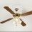 Round PU ceiling fan light cover plate 12 inch 3