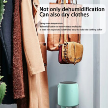 Déshumidificateur Ultra-Silencieux 1100 Ml pour la Maison - Purification de L'Air Efficace, Design Compact, Idéal pour la Chambre, Prise UE