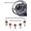 Electric Bean Grinder Automatic Power-Off USB Rechargeable Stainless Steel Portable External Adjustable Coffee Machine 10